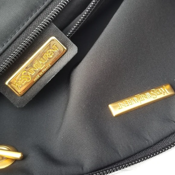 Gorgeous Vintage YSL Yves Saint Laurent Monogram canvas shoulder Tote handbag